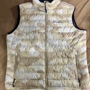 XXL Columbia Tan Camo Omni Heat Vest